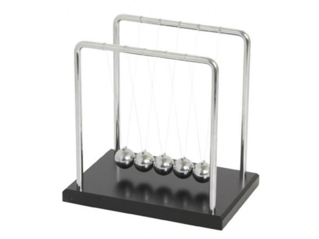 Kinetic light newton's store cradle